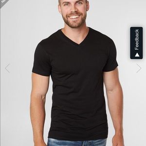 Buckle BKE Mens NWT Basic V Neck XL black